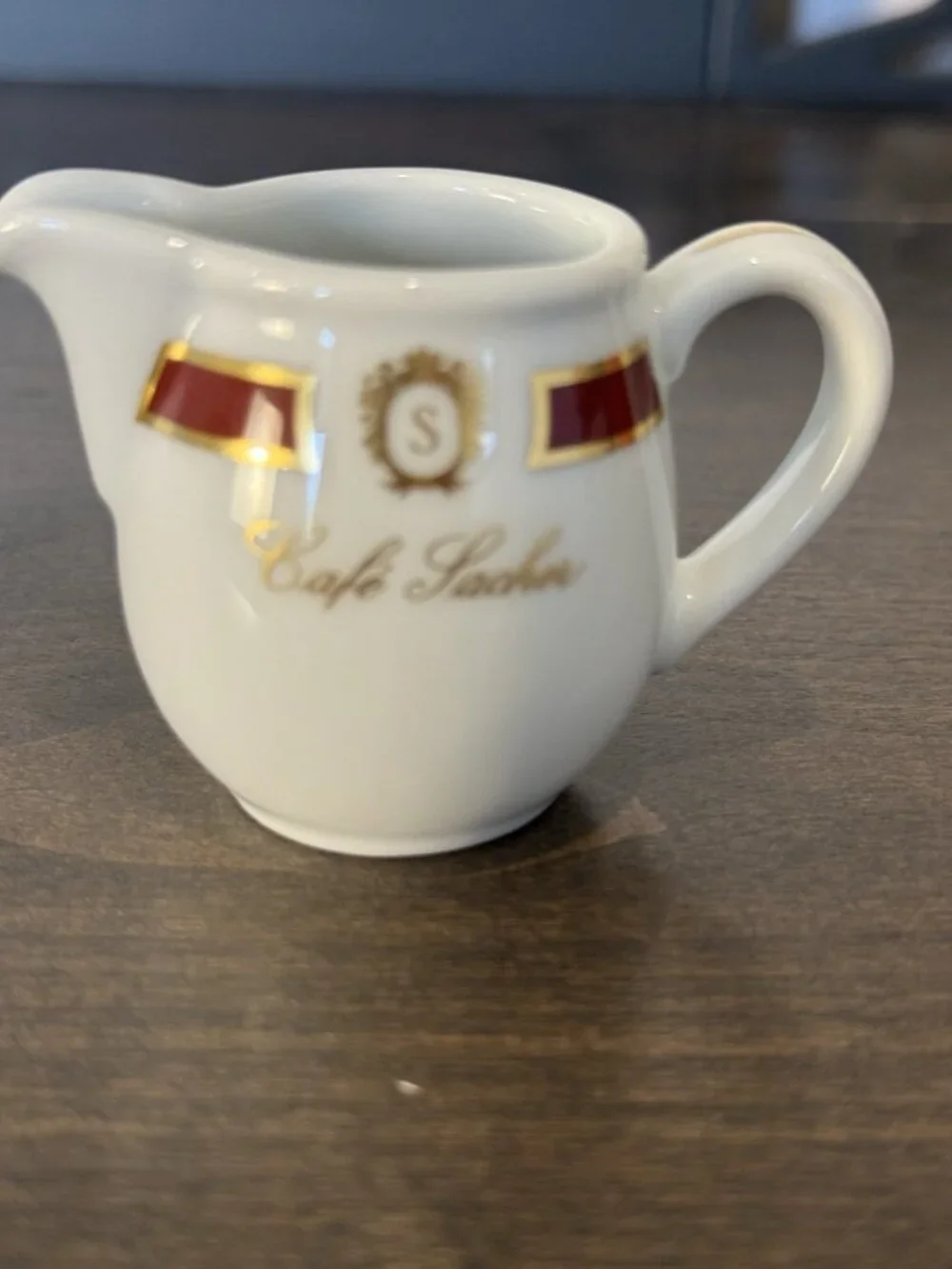 Vintage Cafe Sacher Vienna Bauscher Germany Porcelain Creamer Hotel Ware
